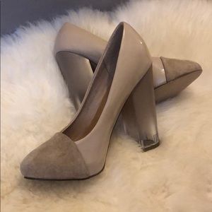 Asos chunk ombré suede tip heels